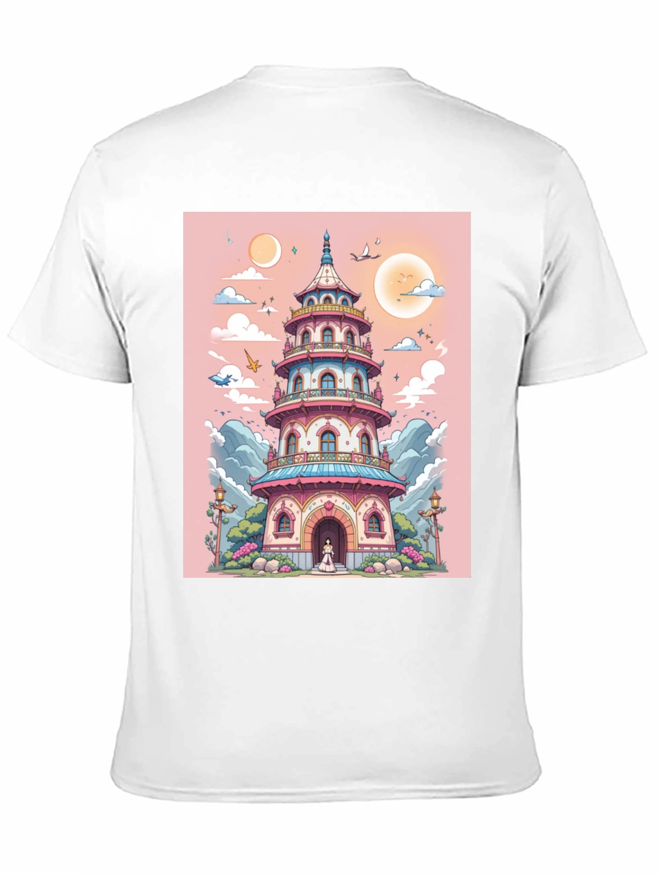 Pagoda Art T-Shirt - Unique Graphic Tee