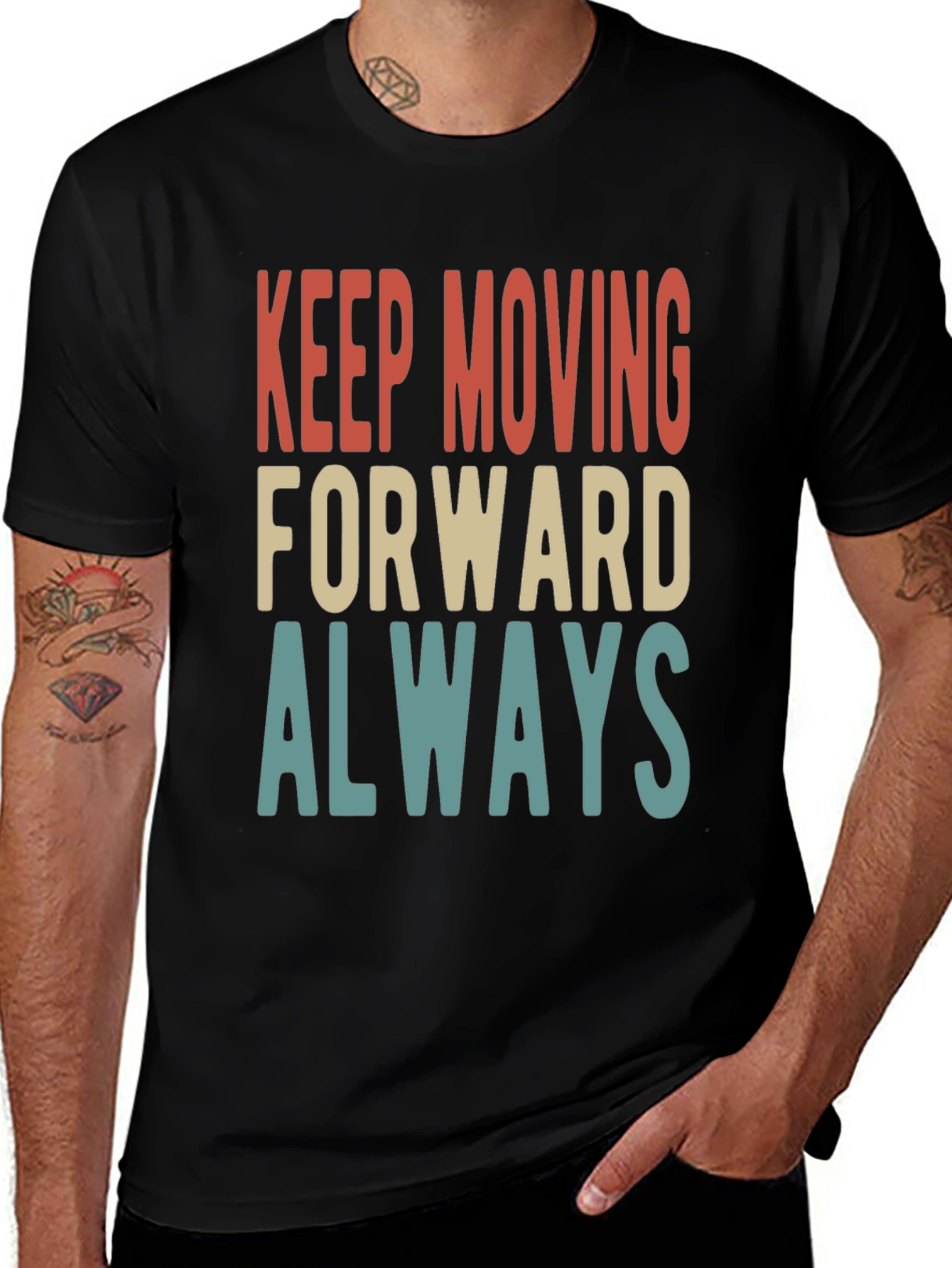 Keep Moving Forward Always Graphic Tee
