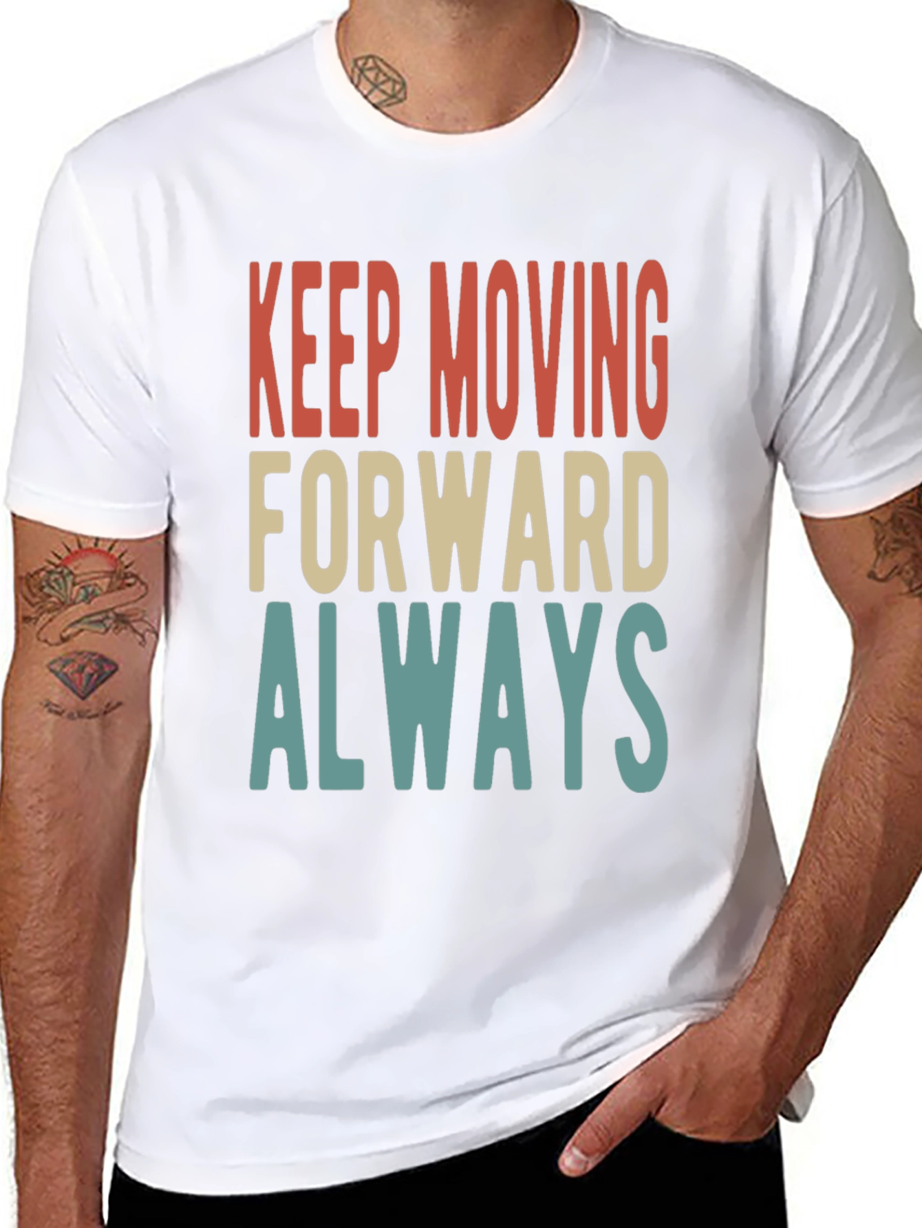Keep Moving Forward Always Graphic Tee