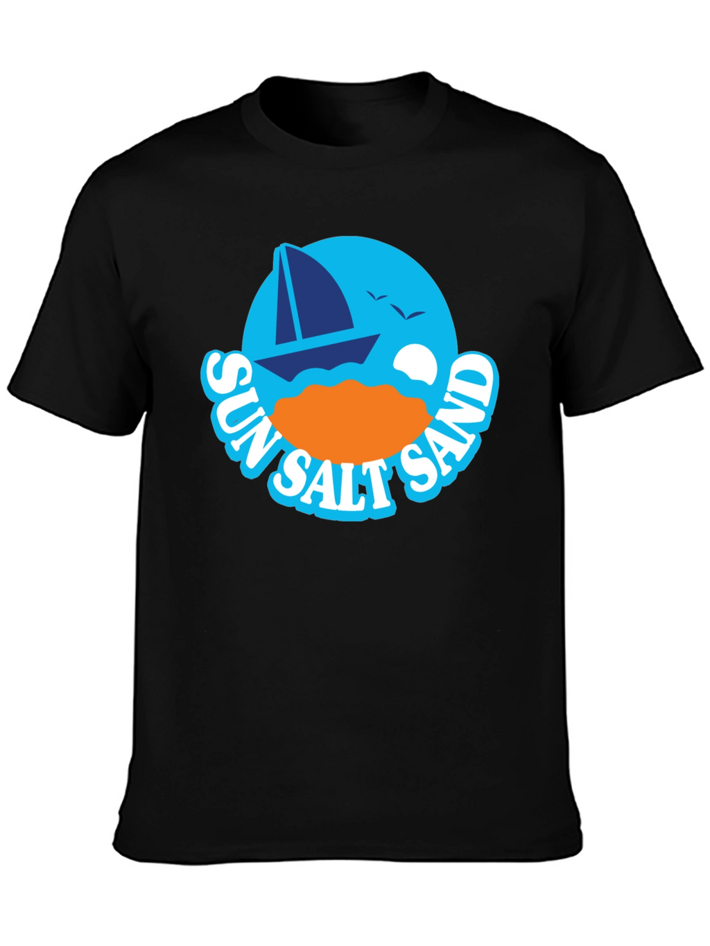 Sun Salt Sand Graphic T-Shirt - Black