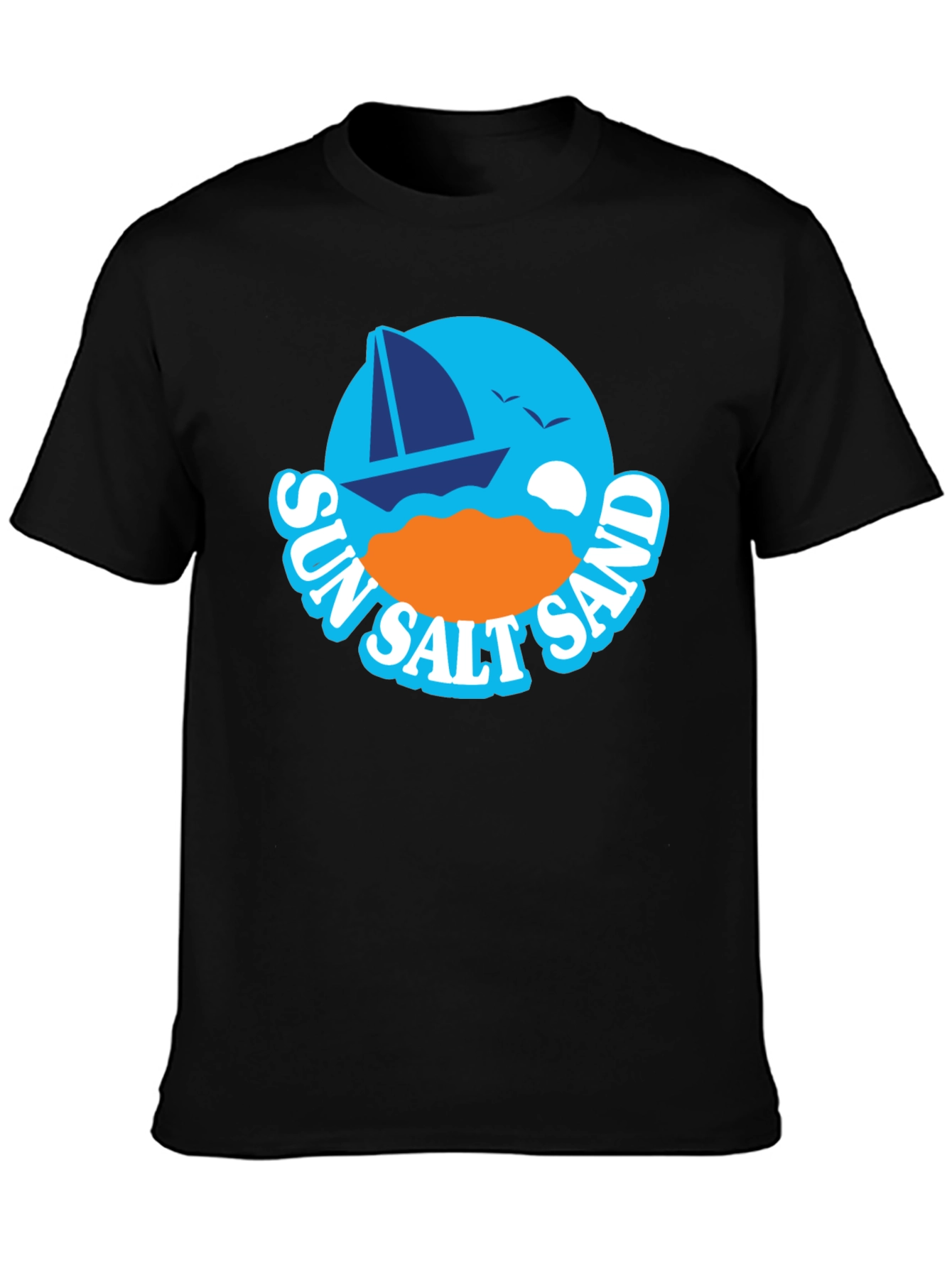 Sun Salt Sand Graphic T-Shirt - Black