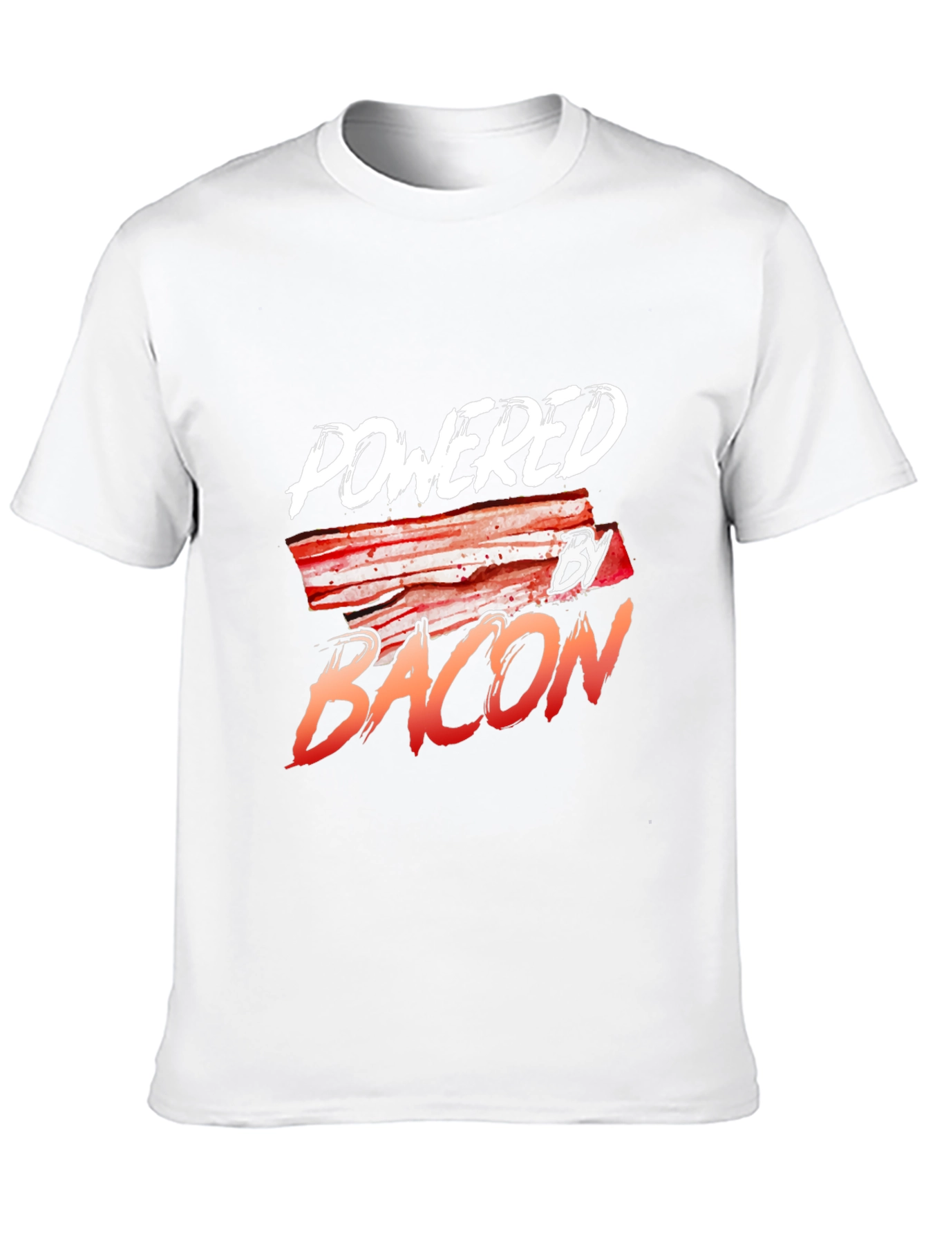 Powered By Bacon Black T-Shirt