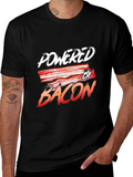 Powered By Bacon Black T-Shirt