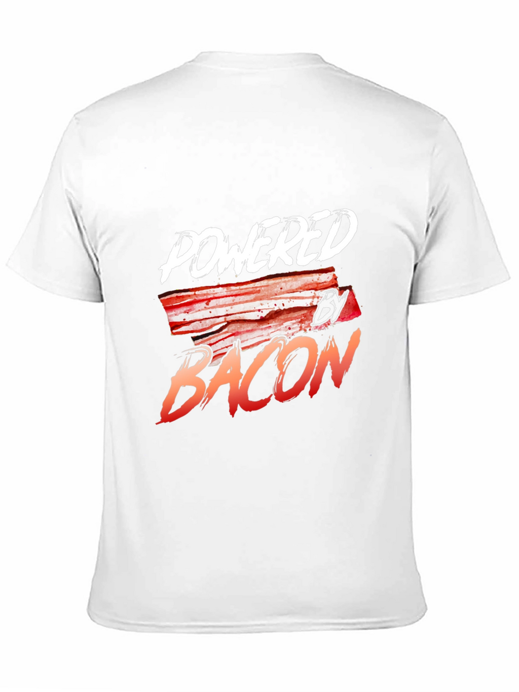 Powered By Bacon Black T-Shirt