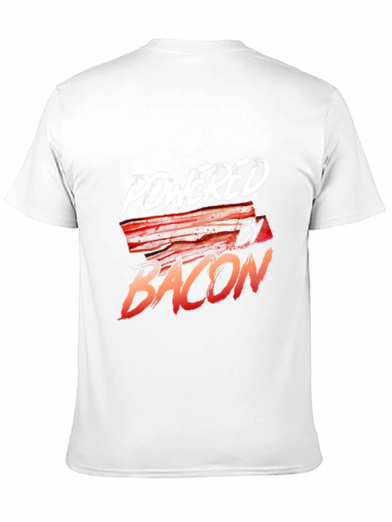 Powered By Bacon Black T-Shirt