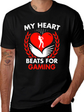 Gamer Heartbeat T-Shirt - Gaming Passion