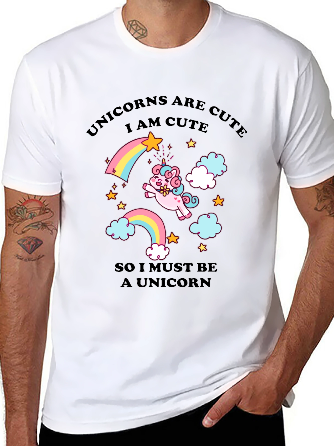 Unicorns Are Cute Graphic T-Shirt