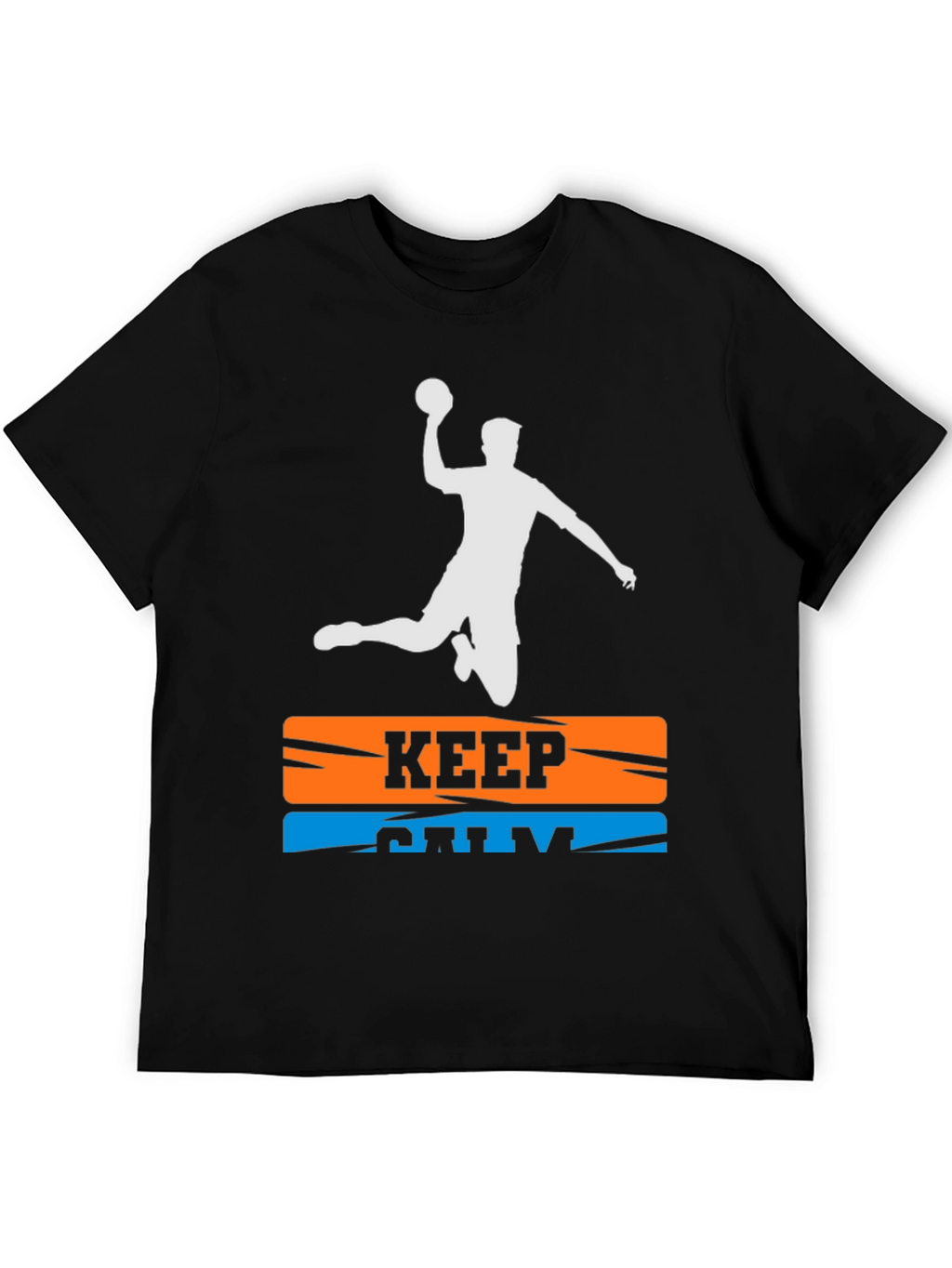Keep Calm Handball T-Shirt - Player Silhouette Graphic Tee