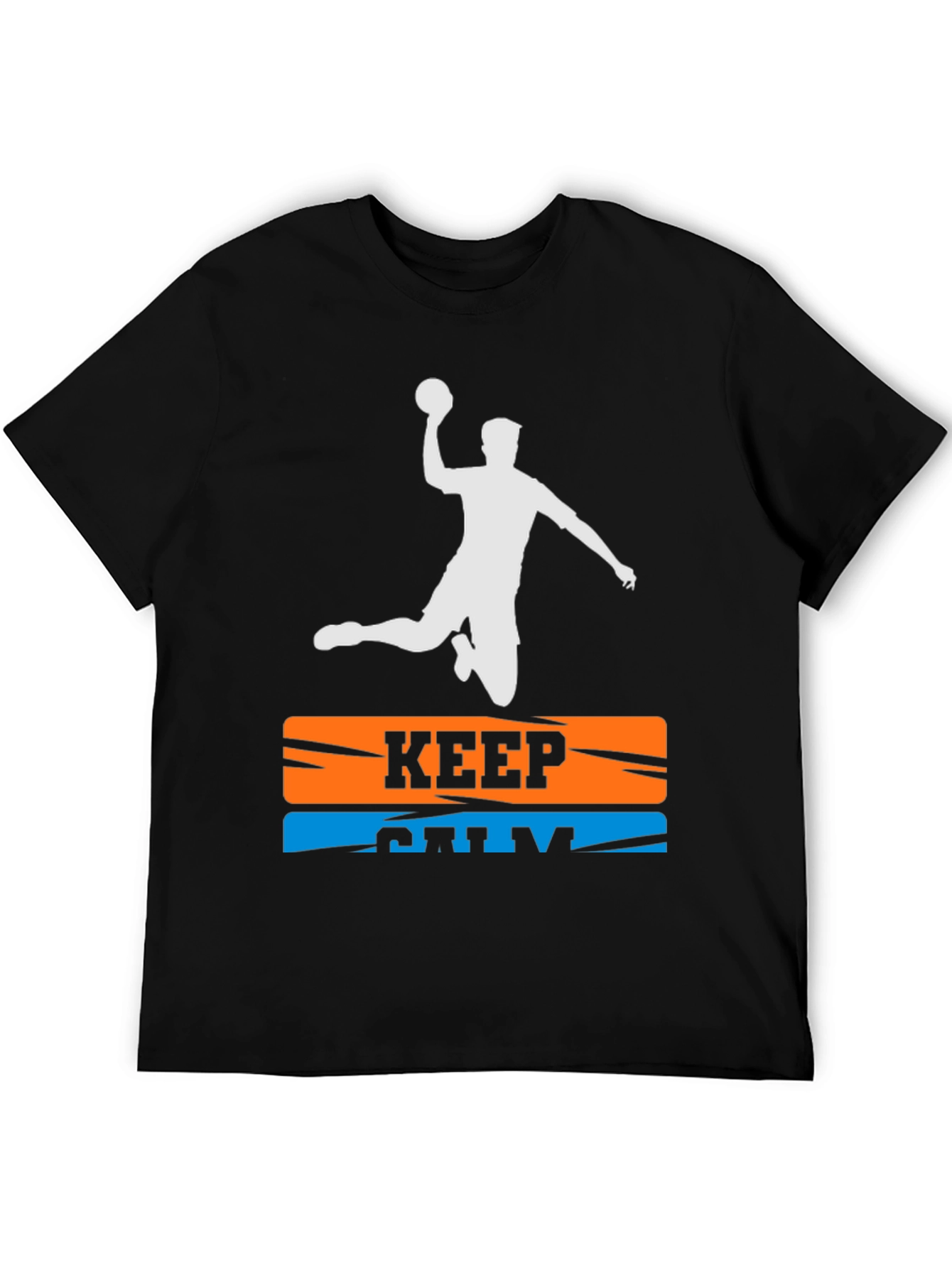 Keep Calm Handball T-Shirt - Player Silhouette Graphic Tee