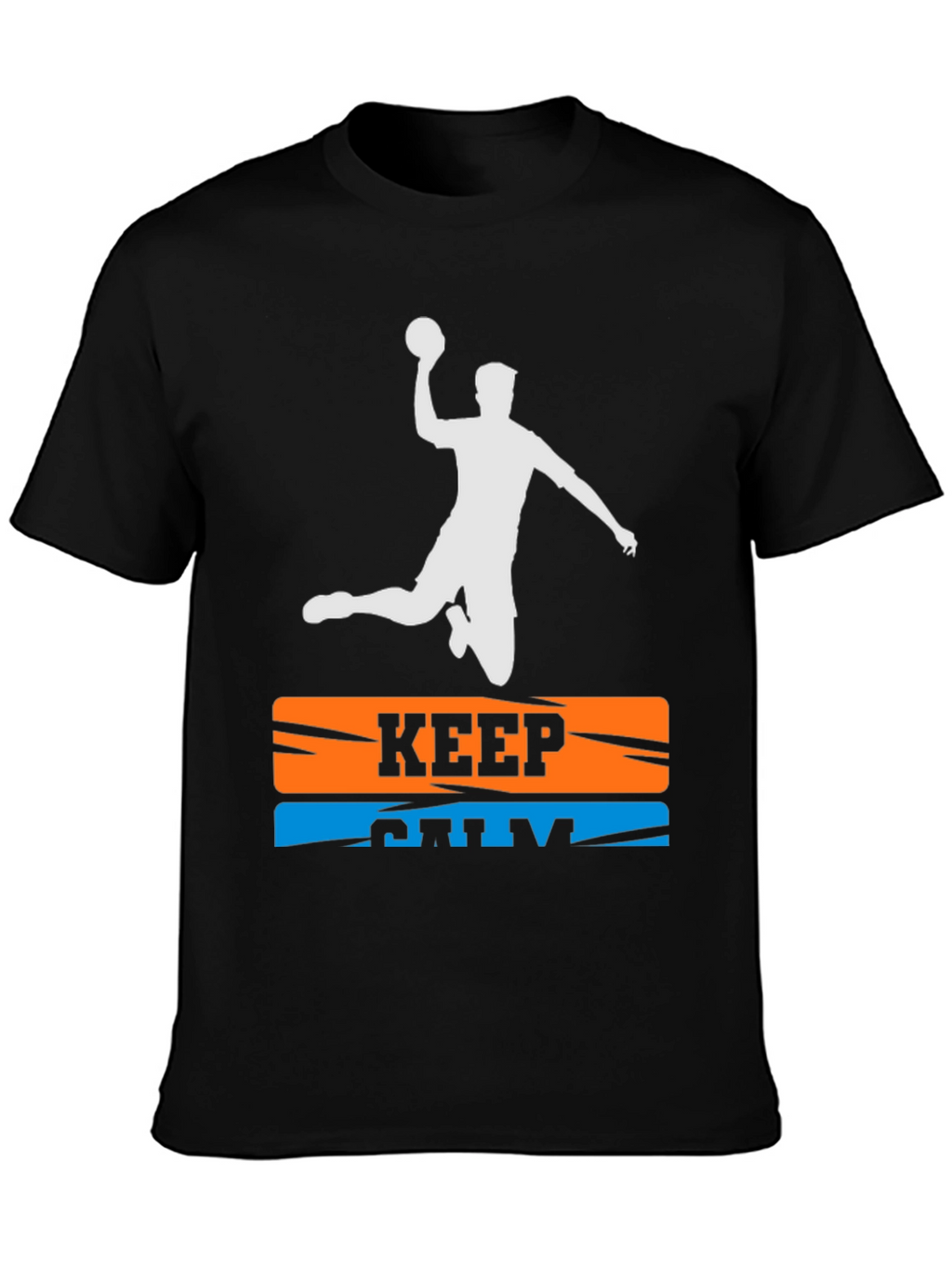 Keep Calm Handball T-Shirt - Player Silhouette Graphic Tee