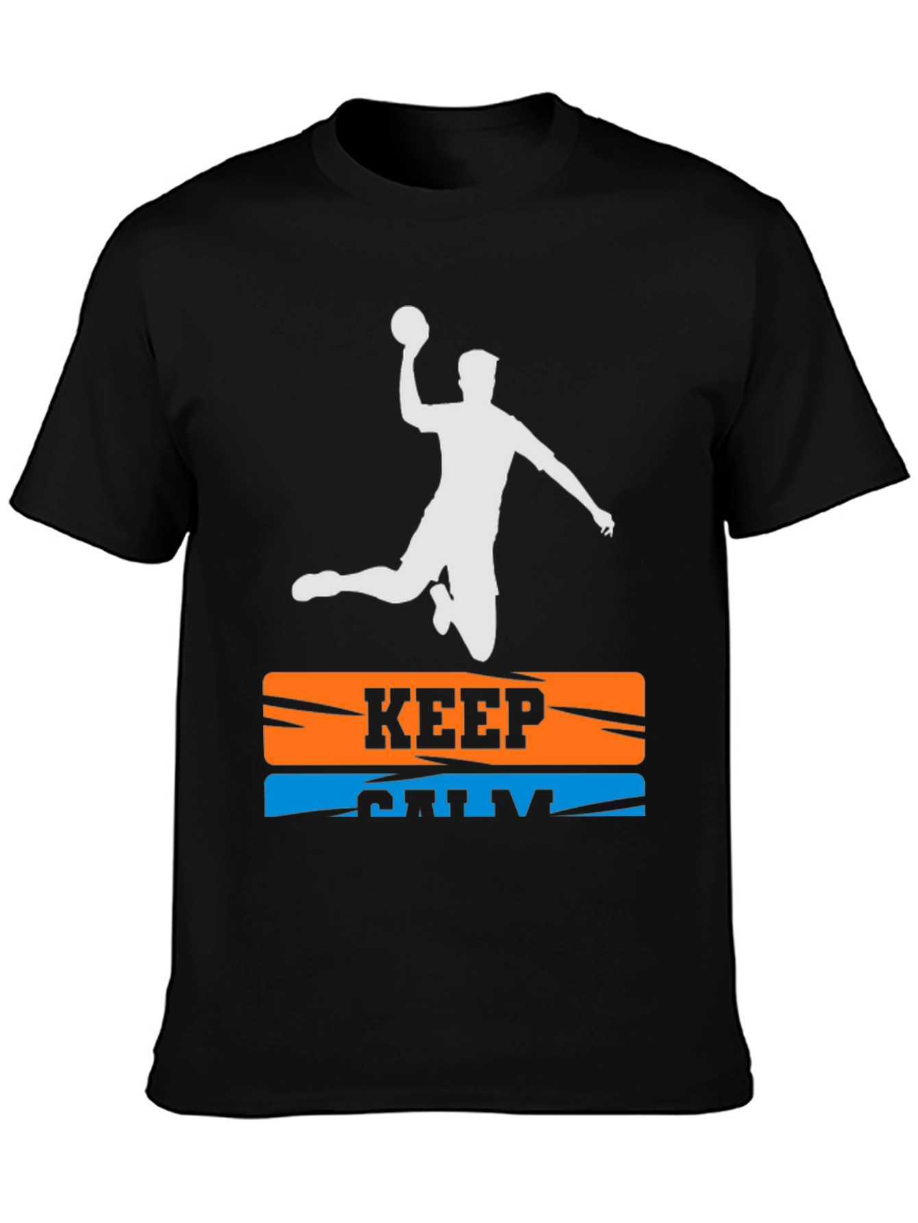 Keep Calm Handball T-Shirt - Player Silhouette Graphic Tee