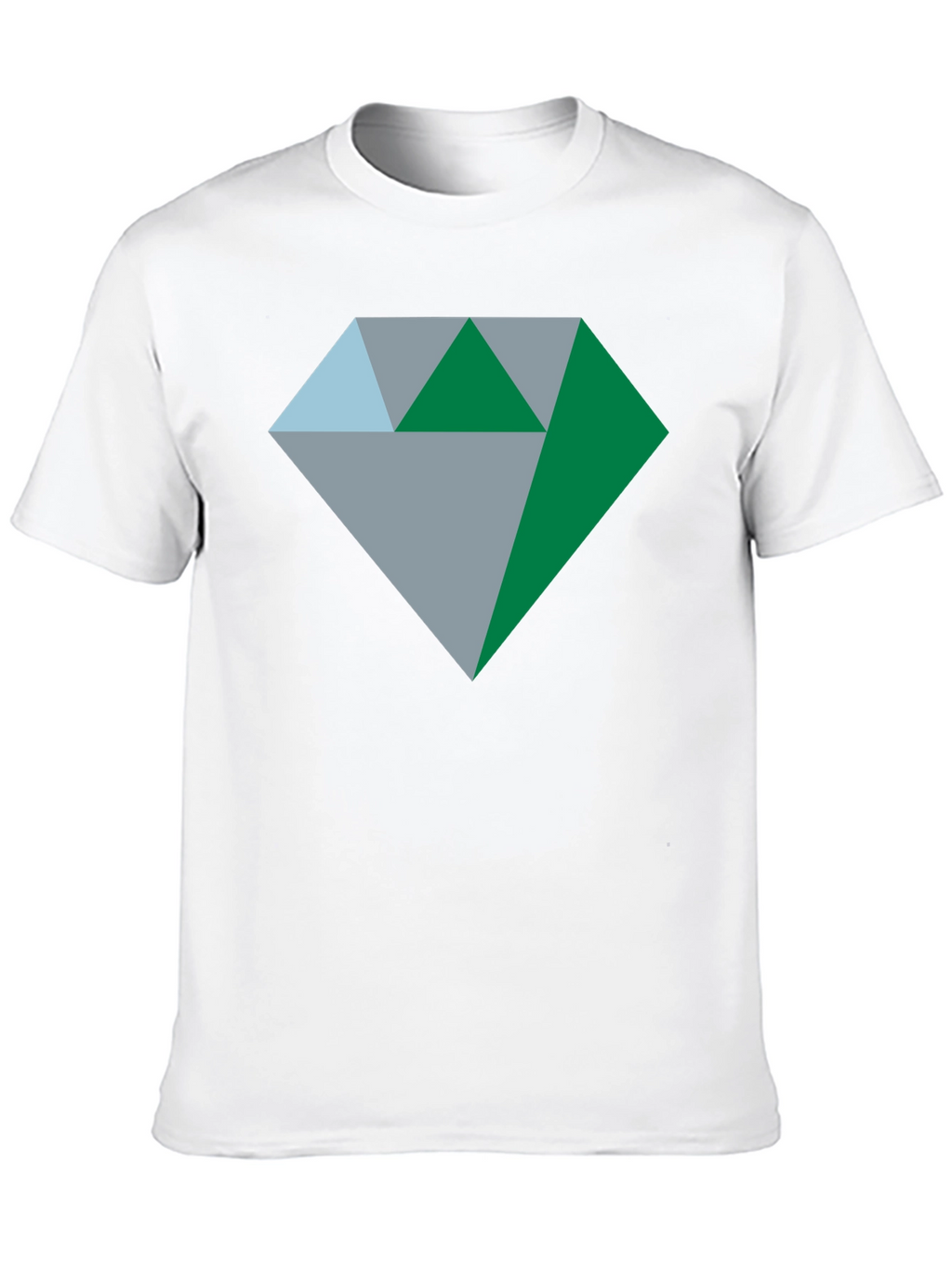 Geometric Diamond Graphic Tee - Stylish & Modern Design