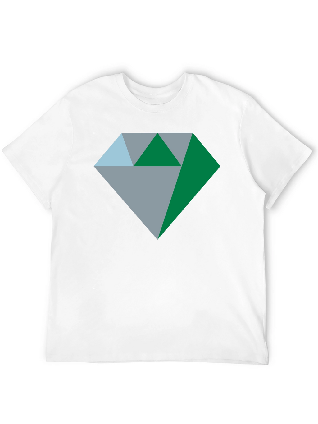 Geometric Diamond Graphic Tee - Stylish & Modern Design