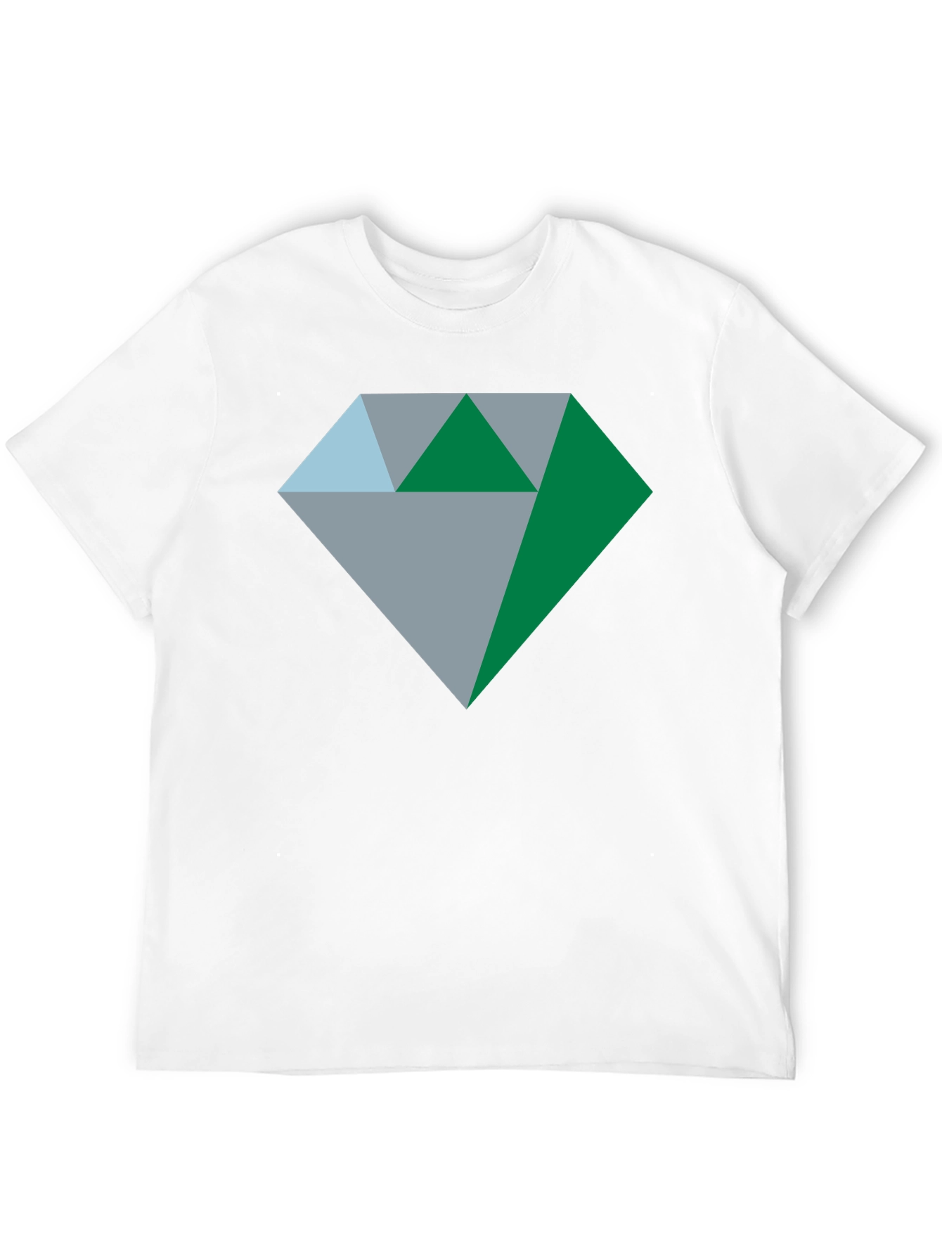 Geometric Diamond Graphic Tee - Stylish & Modern Design