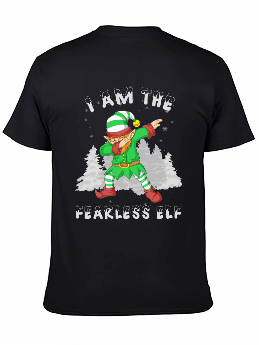 Fearless Elf Christmas Dabbing T-Shirt