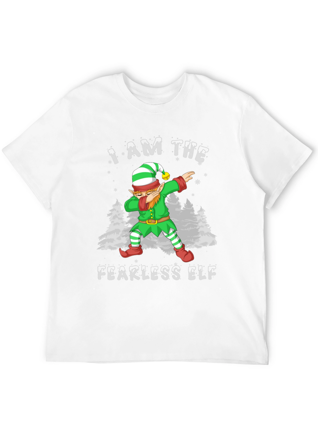 Fearless Elf Christmas Dabbing T-Shirt