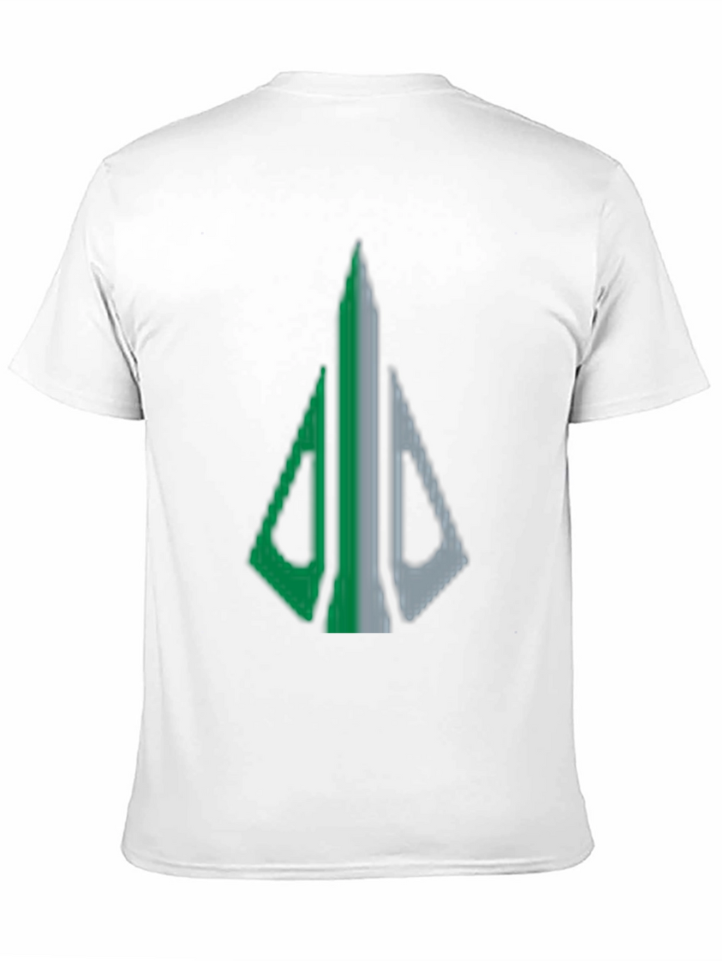 Geometric Arrow Graphic Tee - Black