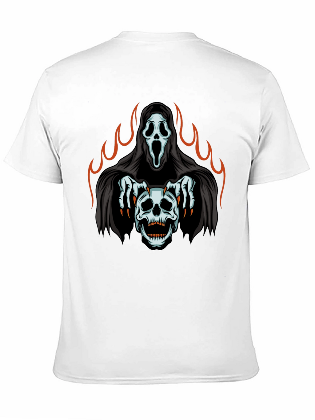 Grim Reaper Skull Graphic T-Shirt