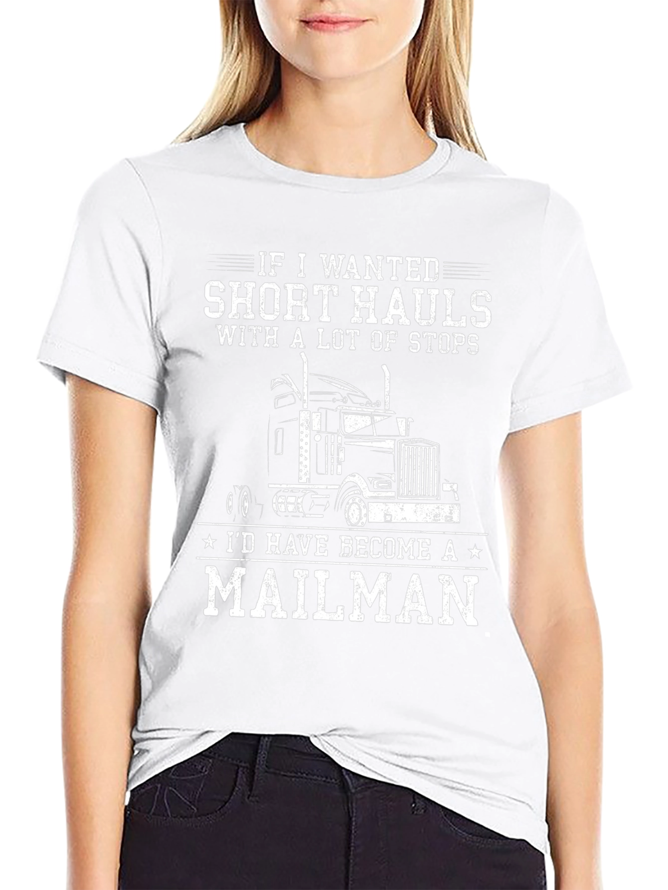 Trucker T-Shirt: Short Hauls Mailman Humor