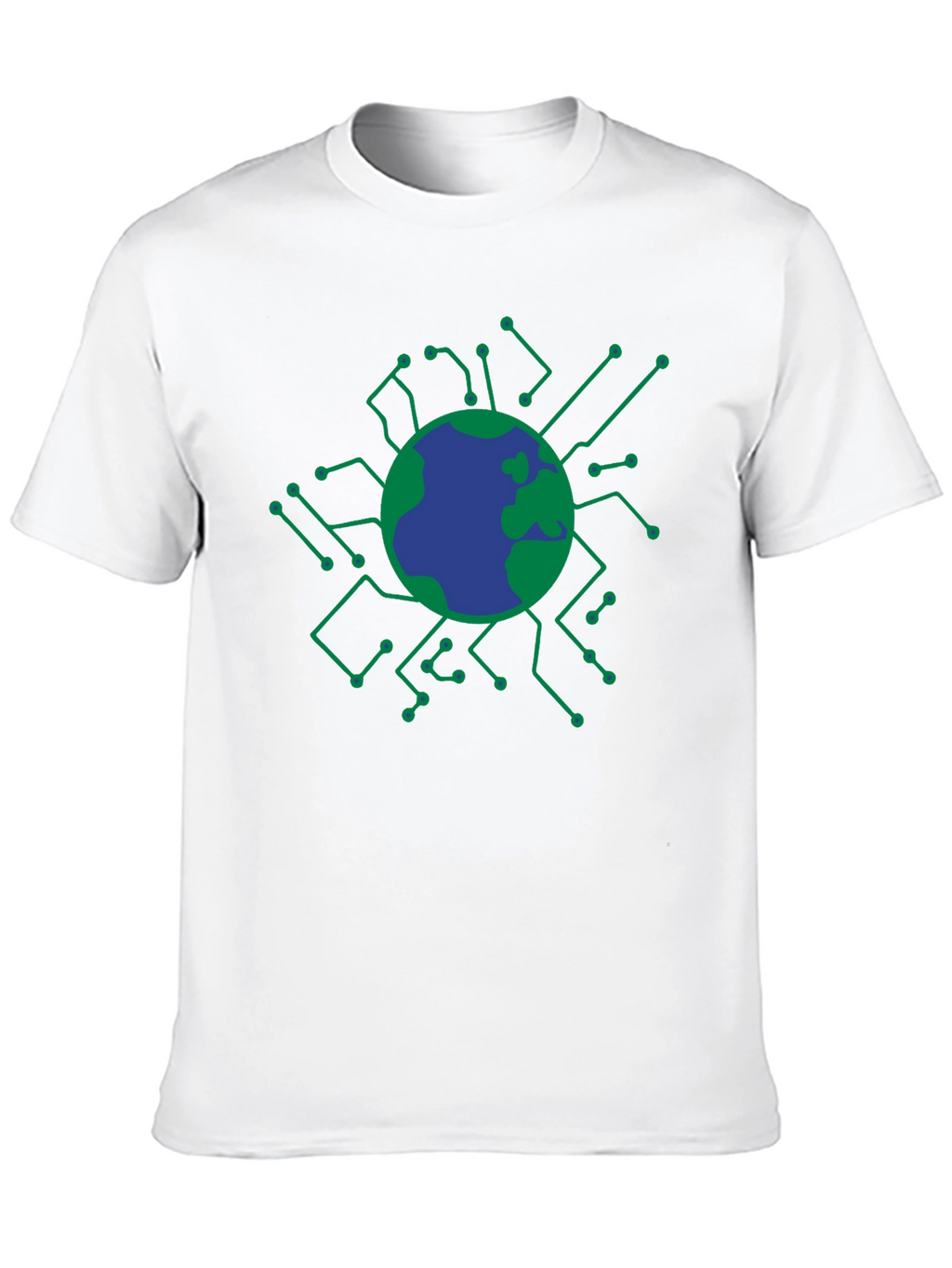 Tech Earth Graphic T-Shirt - Black
