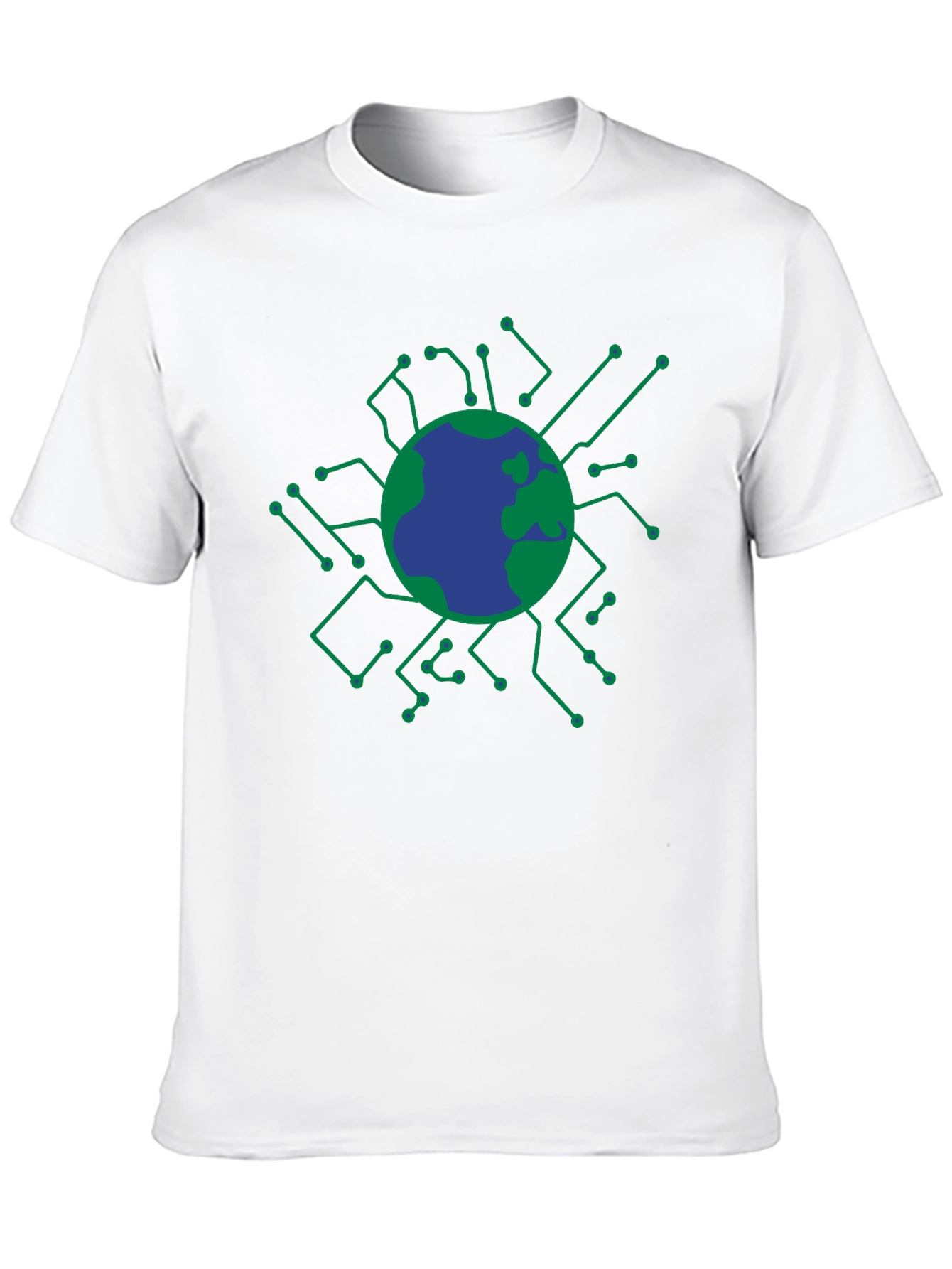 Tech Earth Graphic T-Shirt - Black