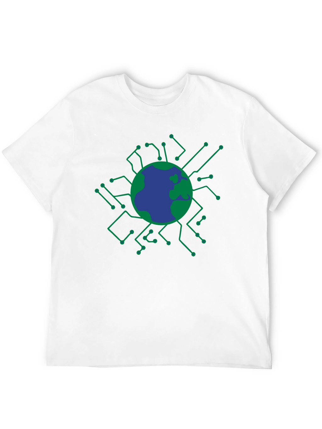 Tech Earth Graphic T-Shirt - Black