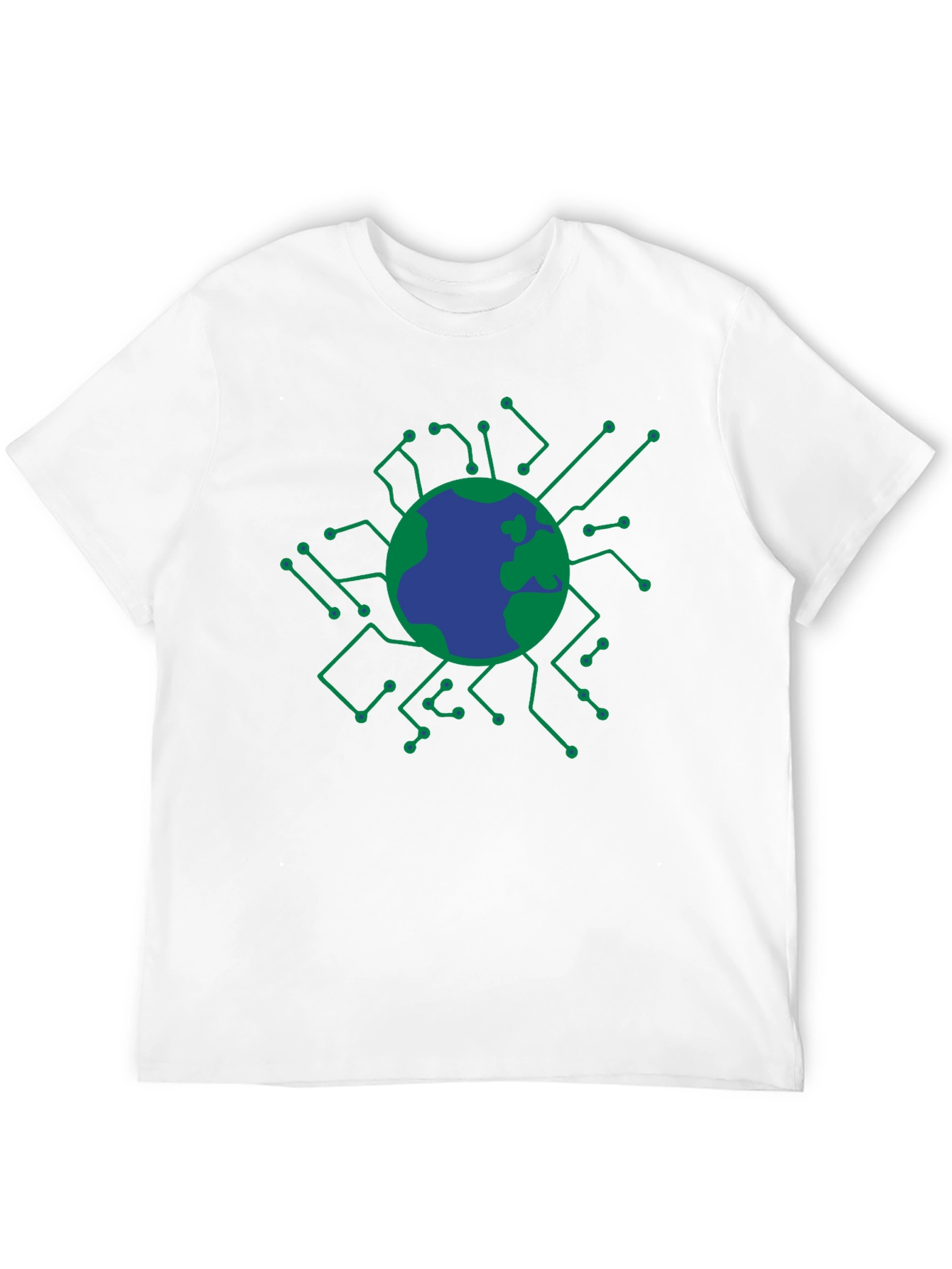 Tech Earth Graphic T-Shirt - Black