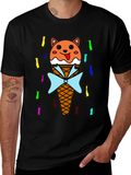 Cat Ice Cream Cone T-Shirt