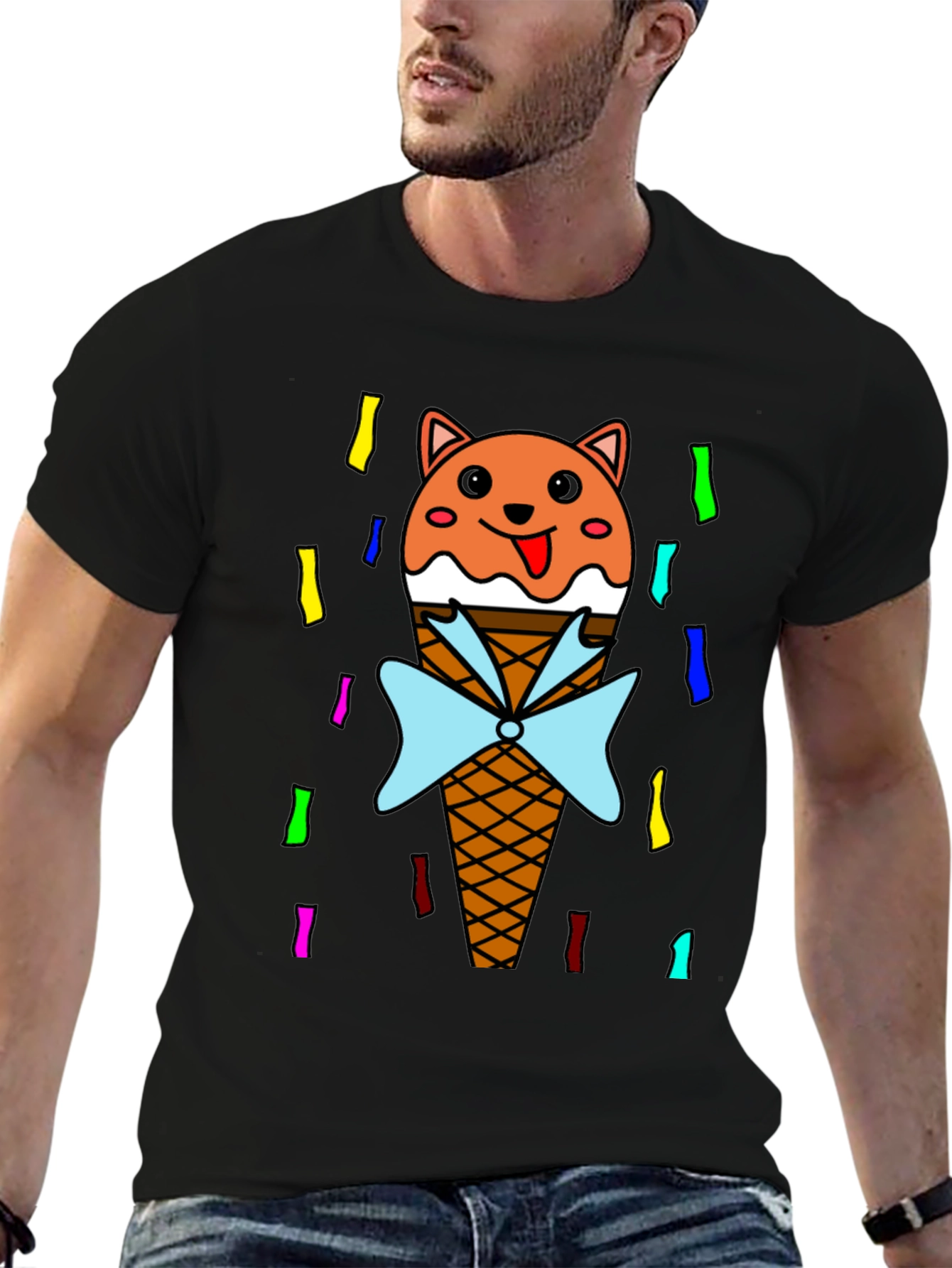 Cat Ice Cream Cone T-Shirt