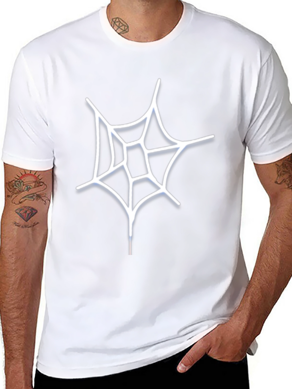 Spiderweb Graphic Tee - Stylish Halloween Apparel