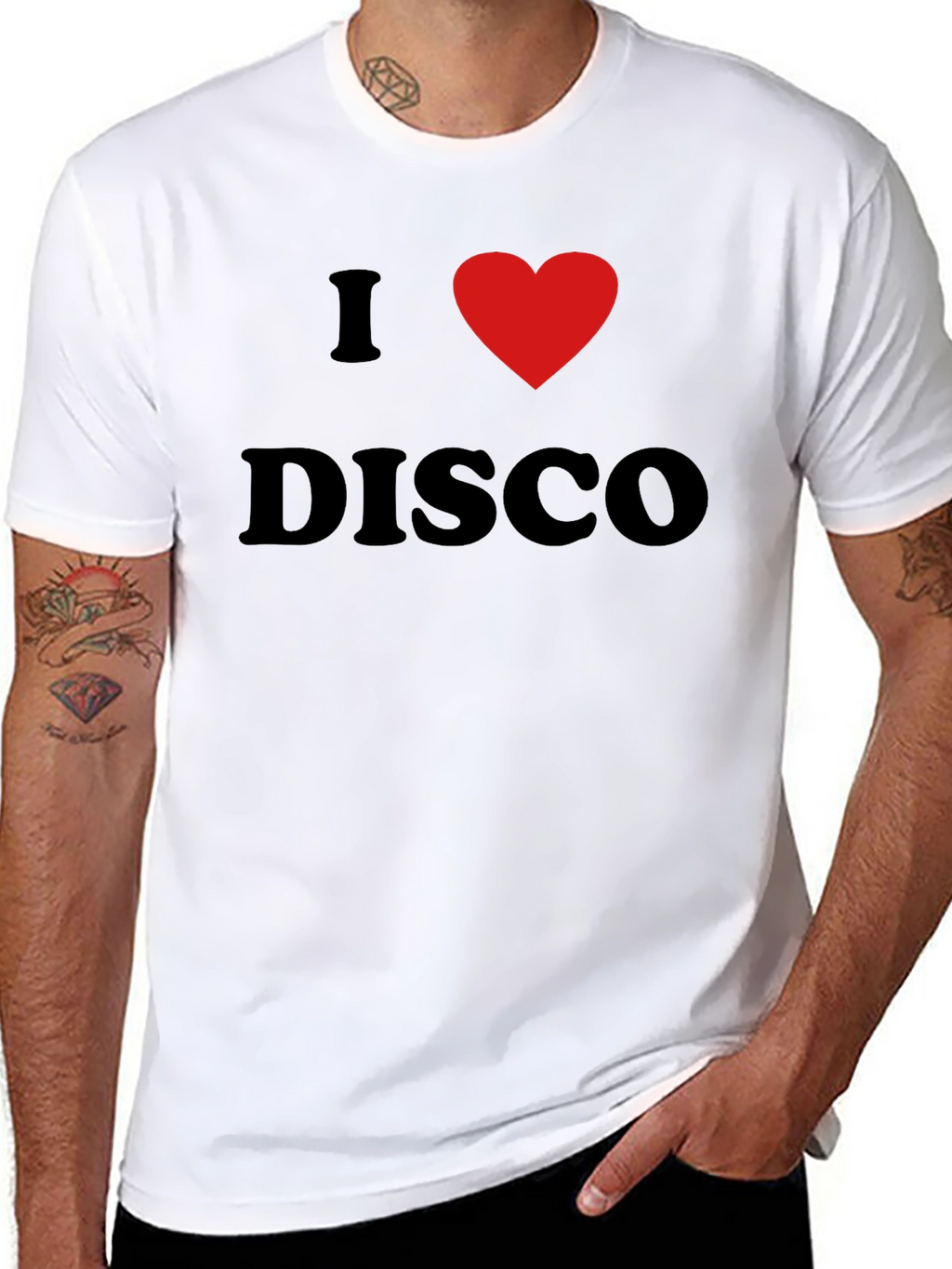I Love Disco Graphic Tee - Black