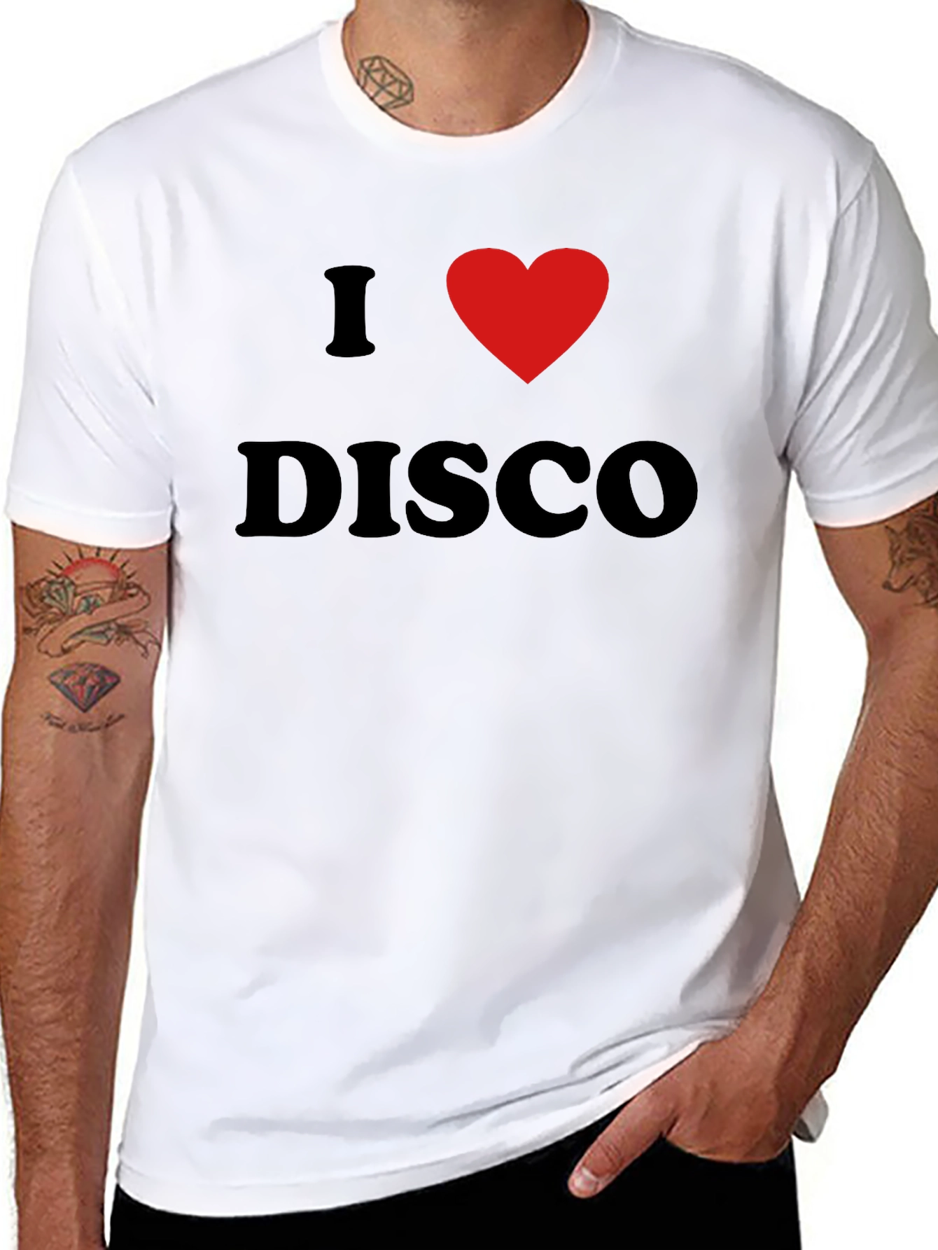 I Love Disco Graphic Tee - Black