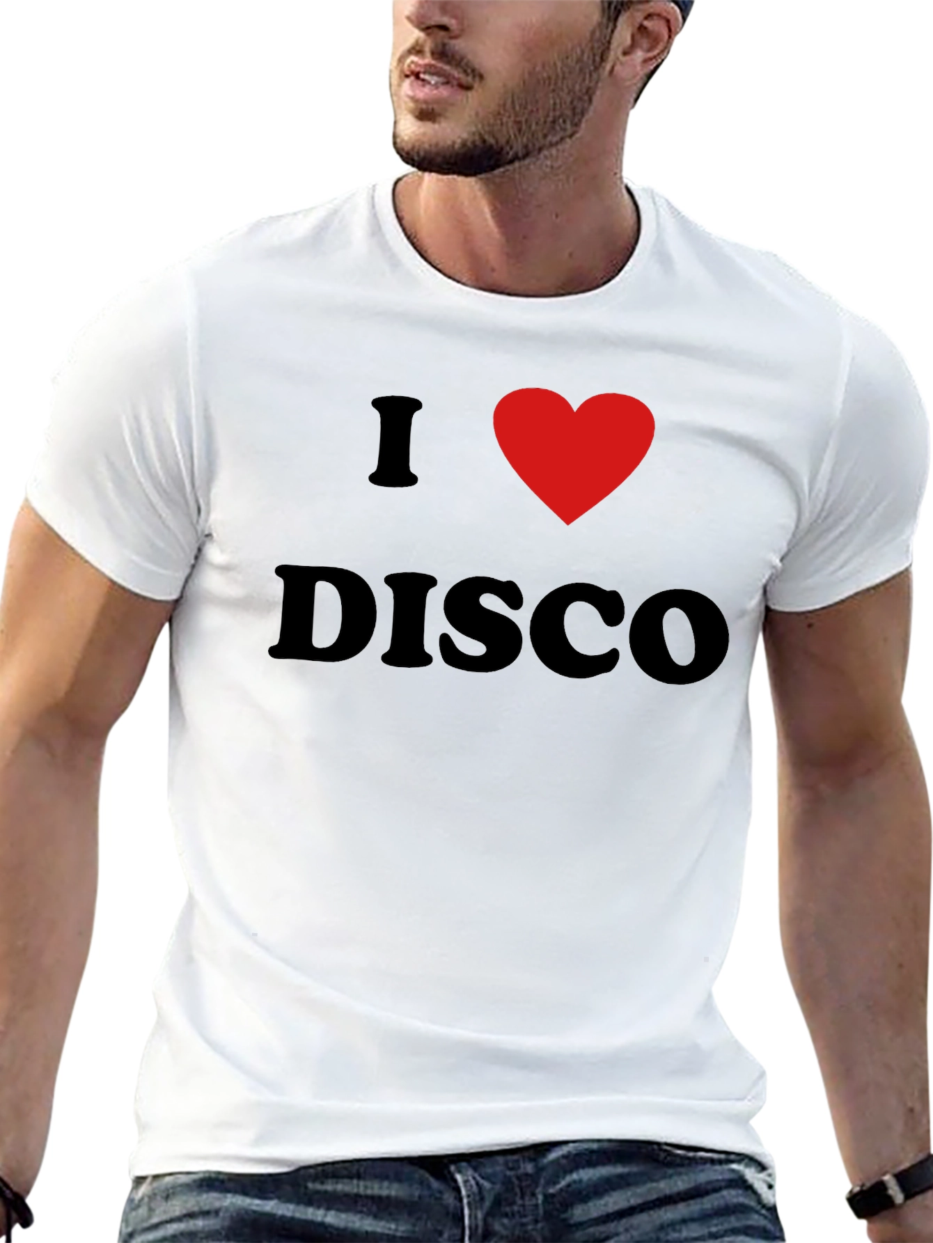 I Love Disco Graphic Tee - Black