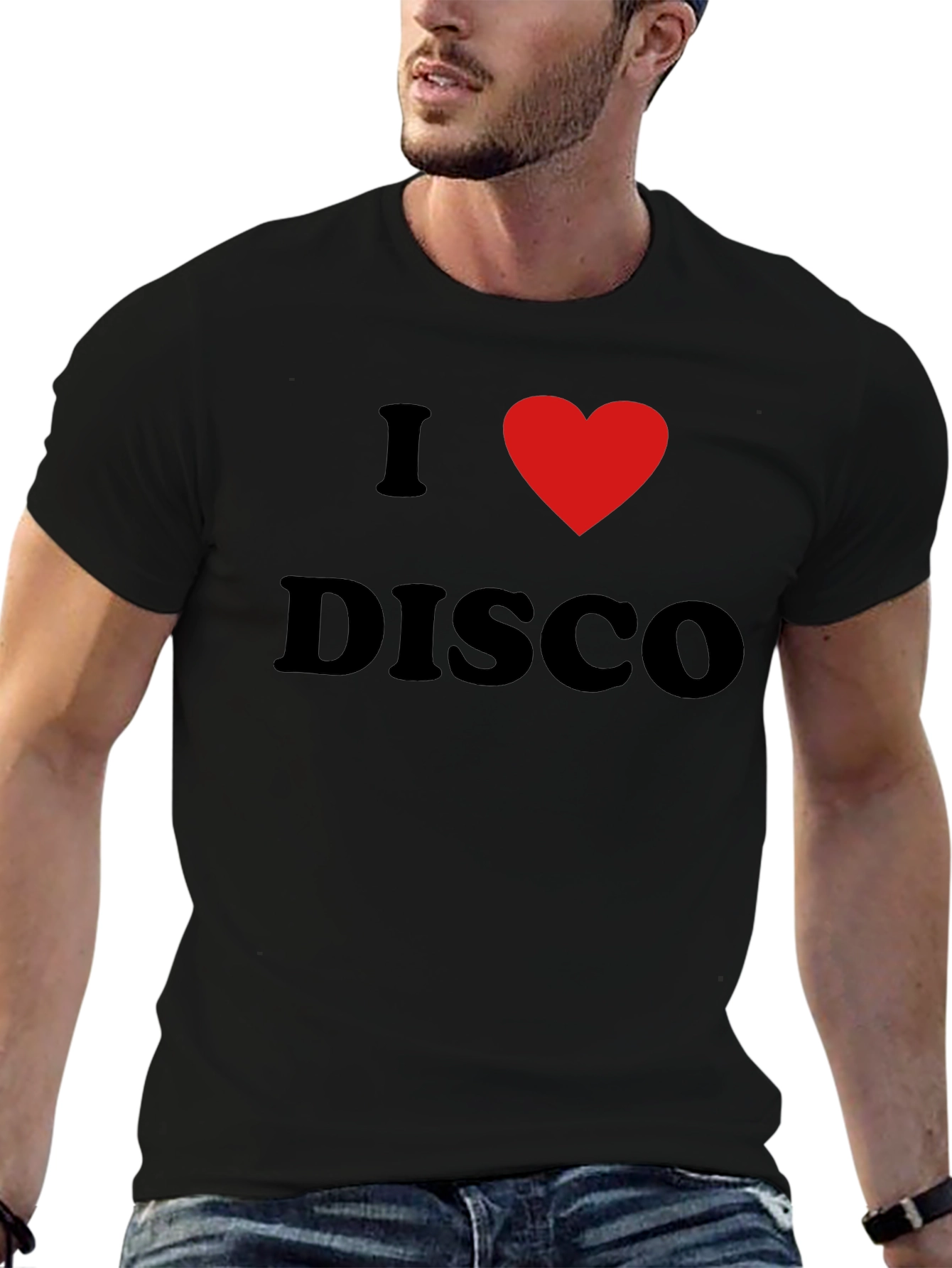 I Love Disco Graphic Tee - Black