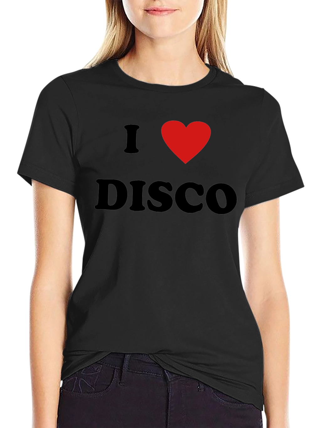 I Love Disco Graphic Tee - Black