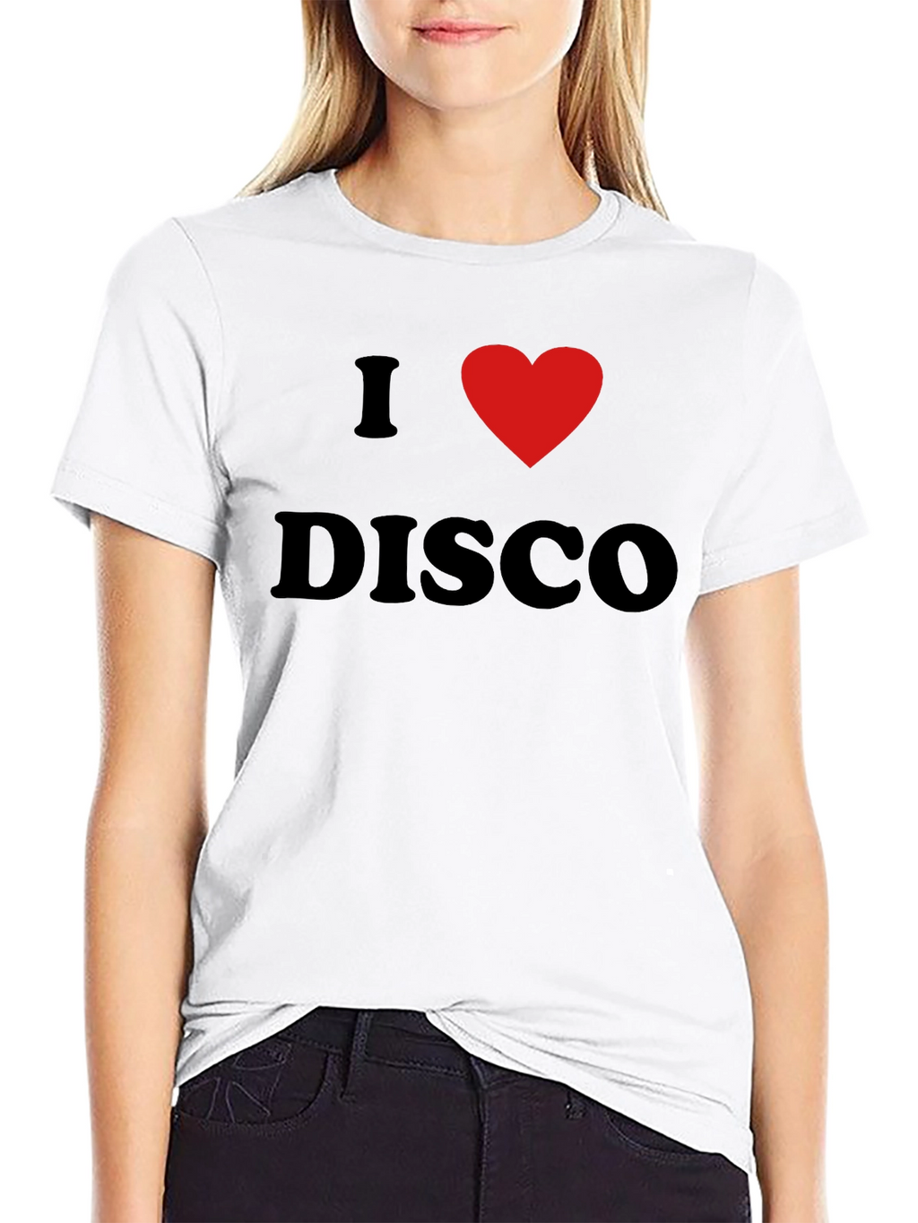 I Love Disco Graphic Tee - Black