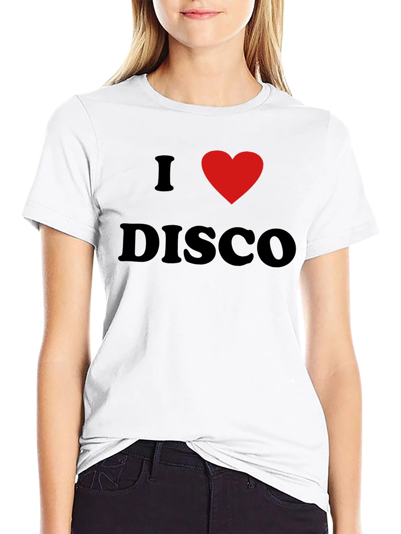 I Love Disco Graphic Tee - Black