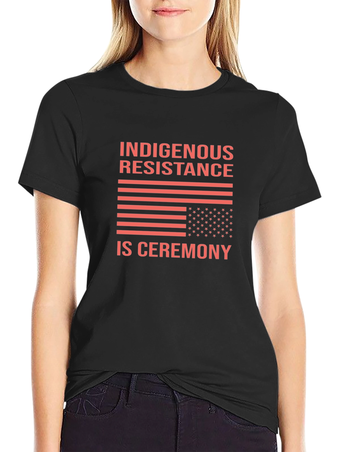 Indigenous Resistance Is Ceremony Black T-Shirt