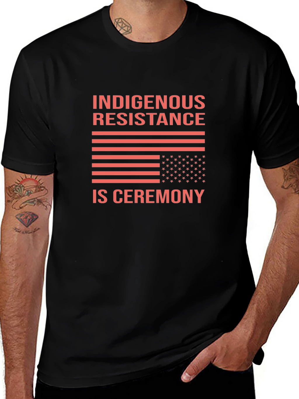 Indigenous Resistance Is Ceremony Black T-Shirt