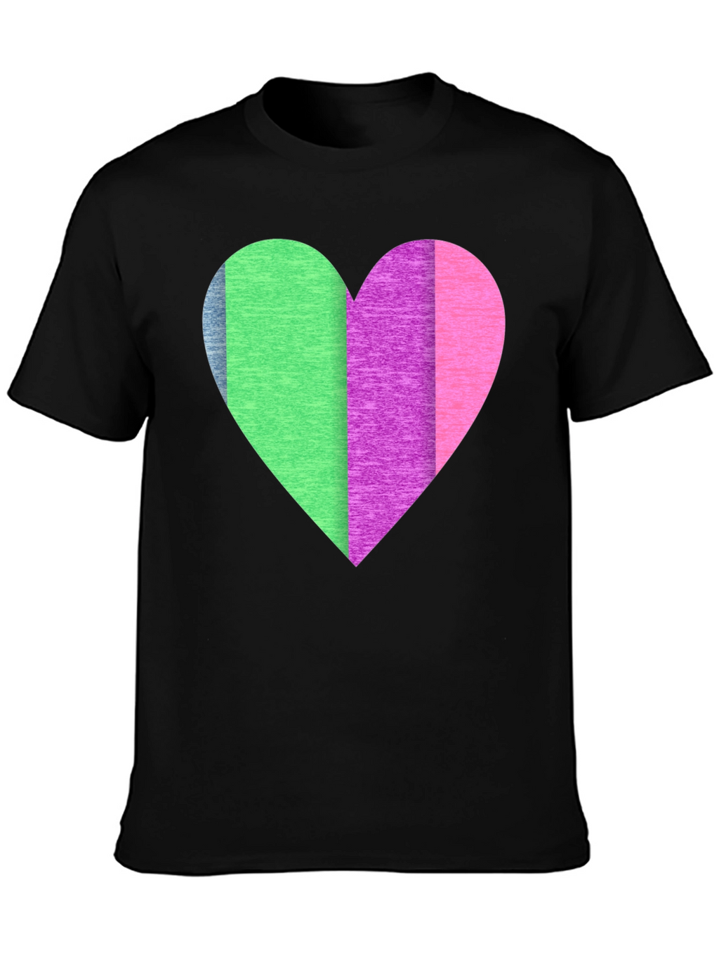 Colorful Heart Graphic T-Shirt