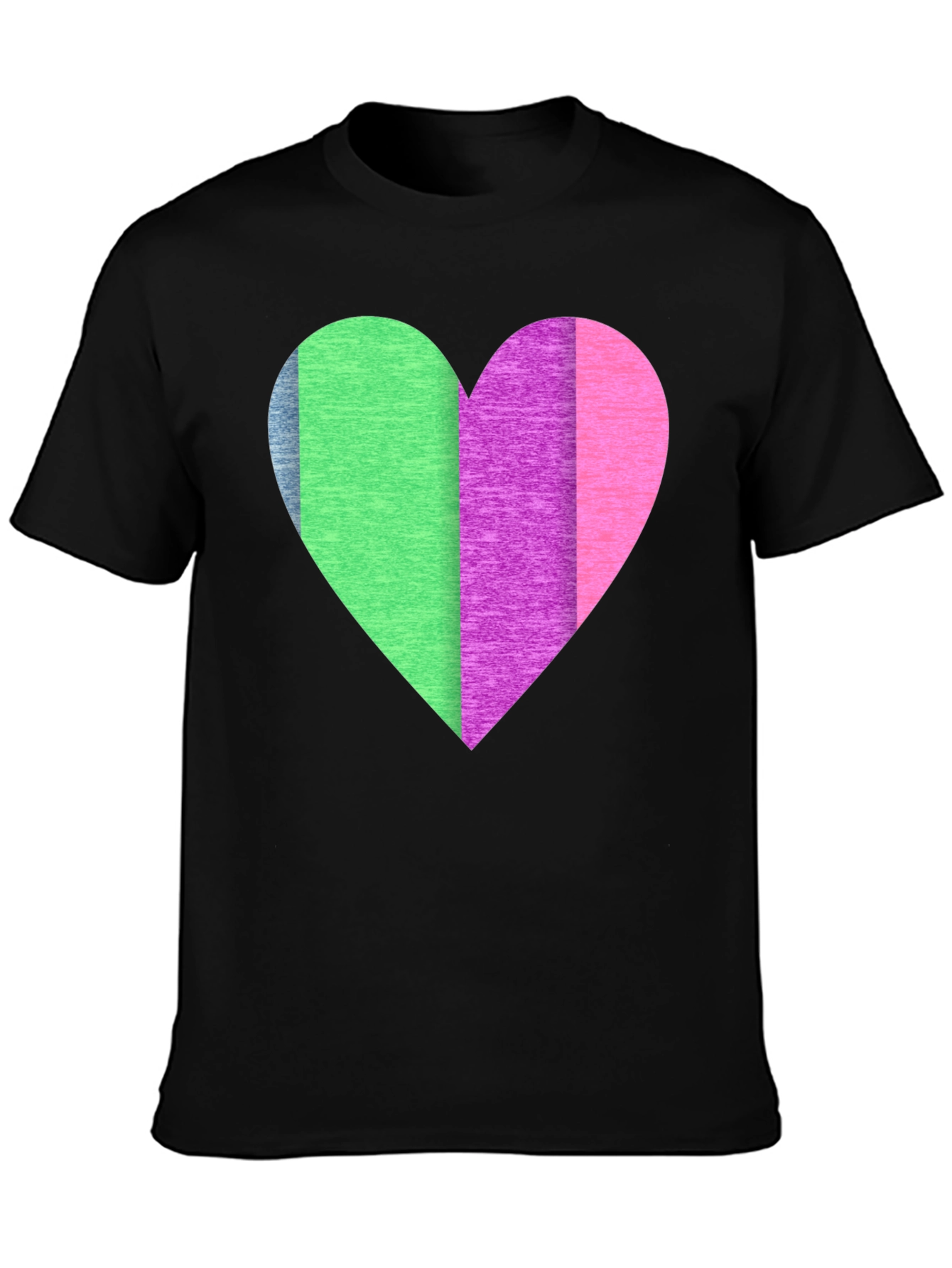 Colorful Heart Graphic T-Shirt