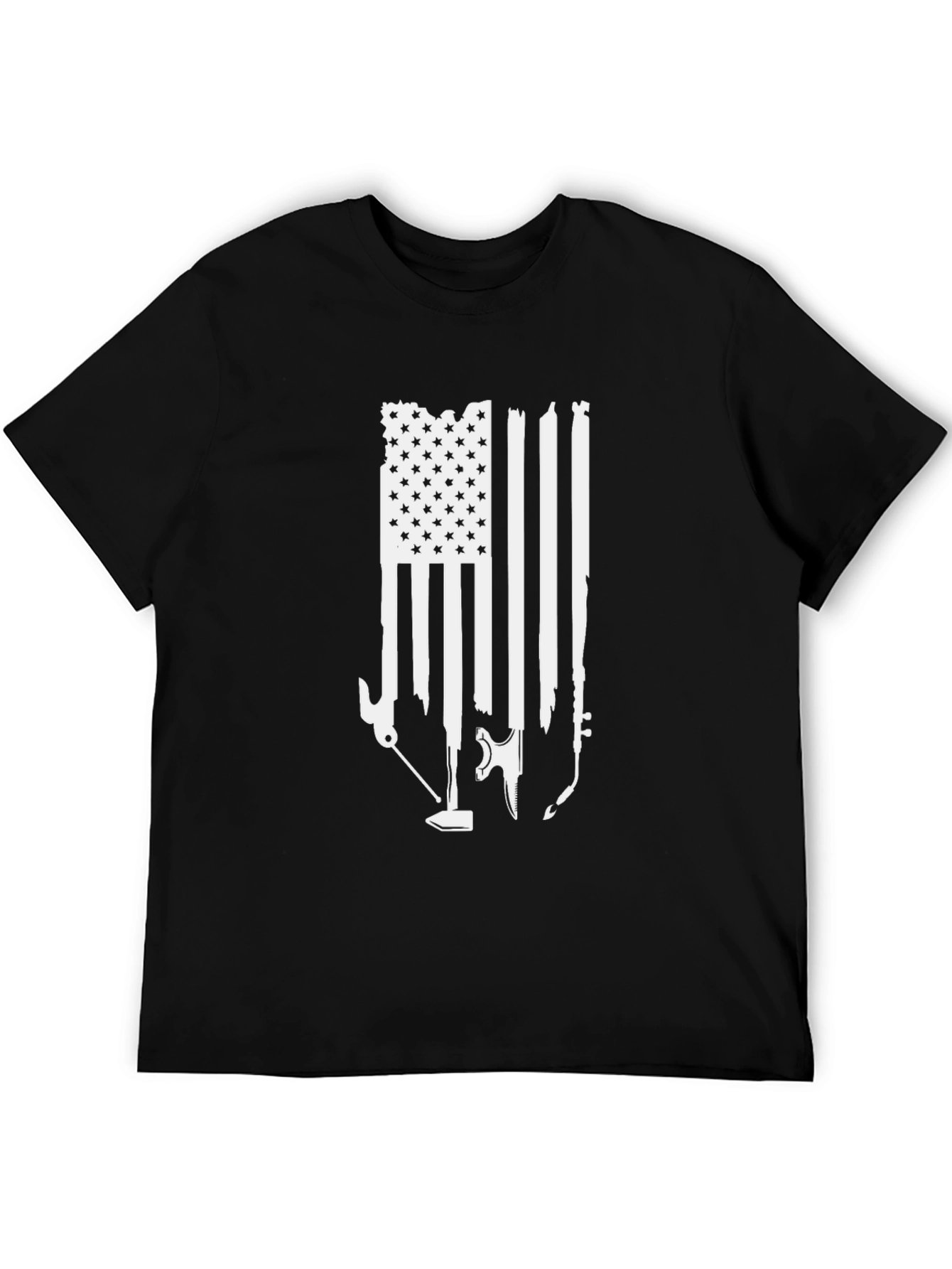 American Flag Tools Graphic T-Shirt