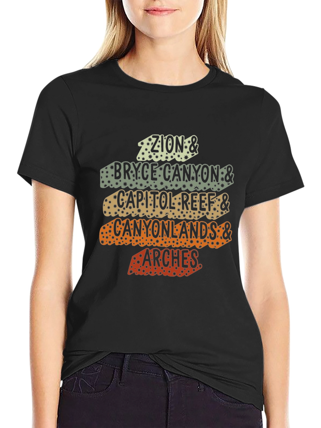Utah National Parks Retro Graphic T-Shirt