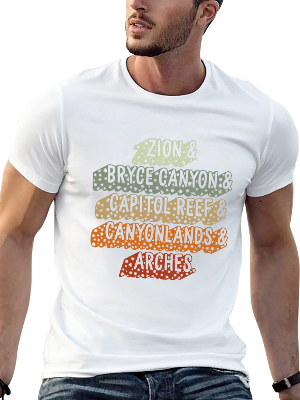 Utah National Parks Retro Graphic T-Shirt