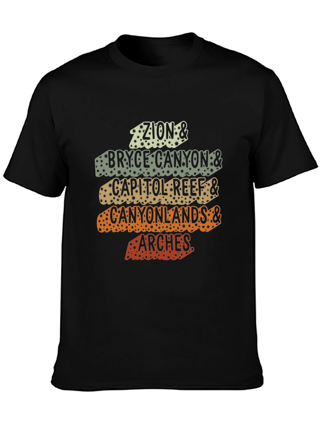 Utah National Parks Retro Graphic T-Shirt