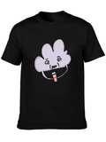 Mens Black T-Shirt - Cloud Bruh Design
