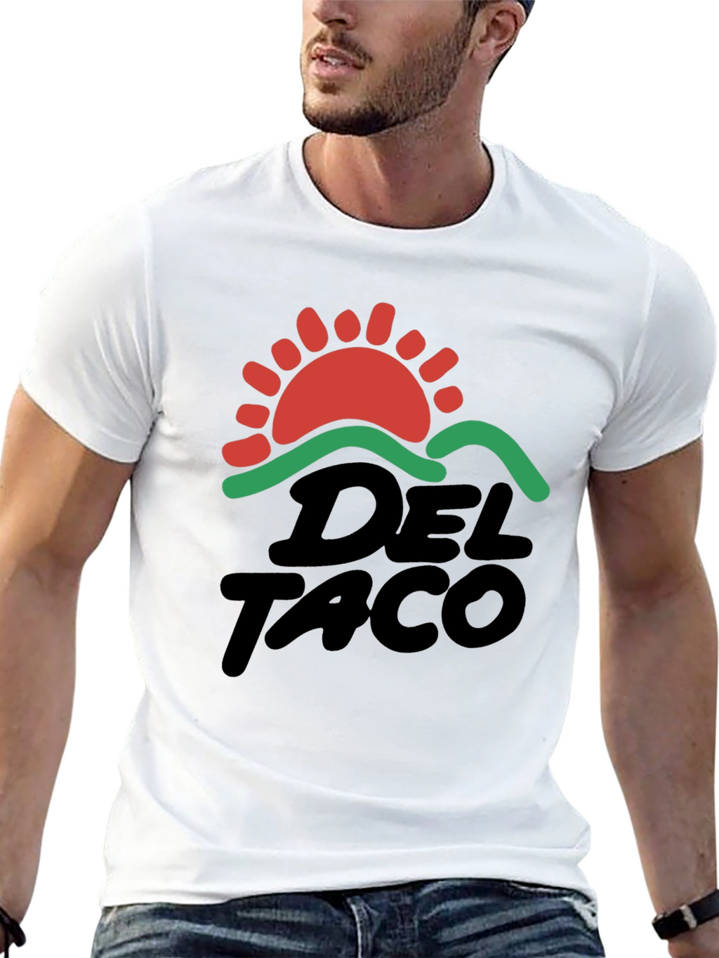 Del Taco Graphic T-Shirt Black Cotton Blend