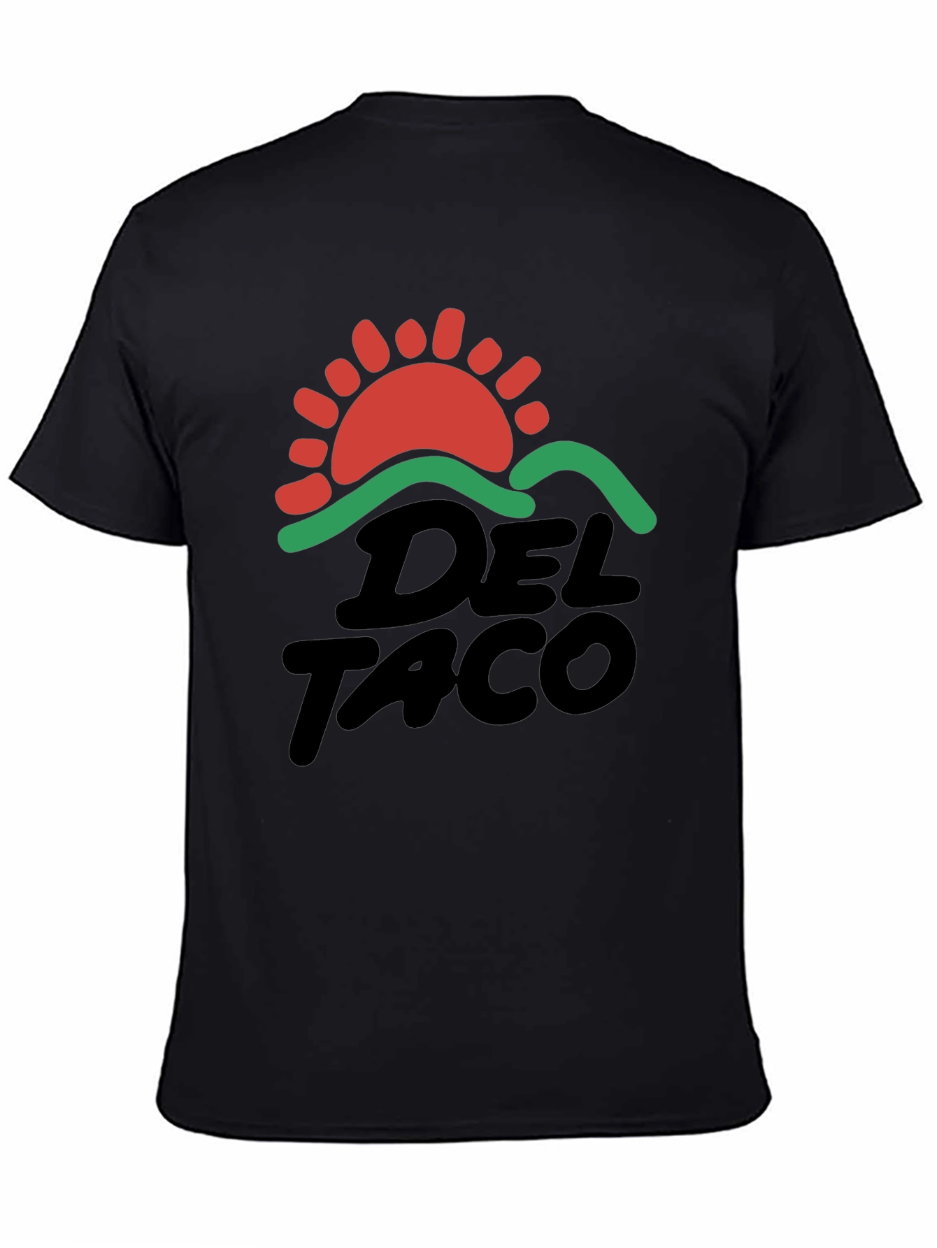 Del Taco Graphic T-Shirt Black Cotton Blend