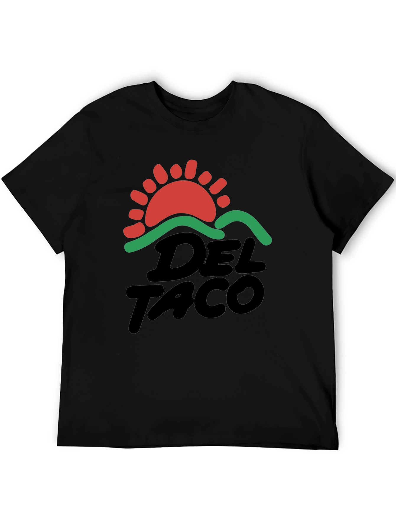 Del Taco Graphic T-Shirt Black Cotton Blend