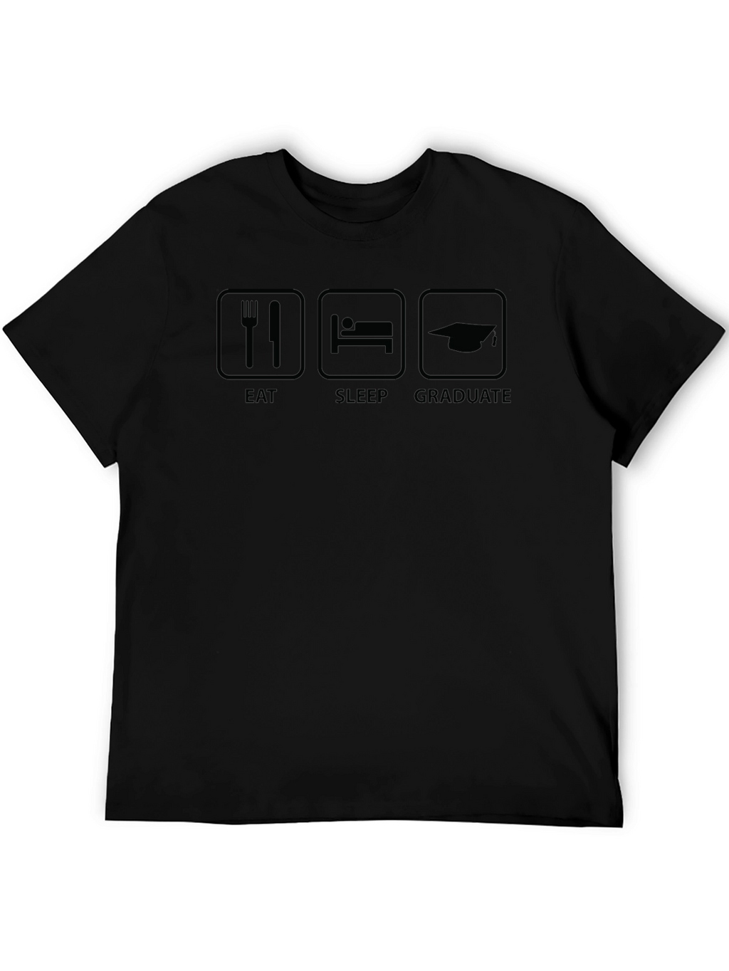 Eat Sleep Graduate Black T-Shirt